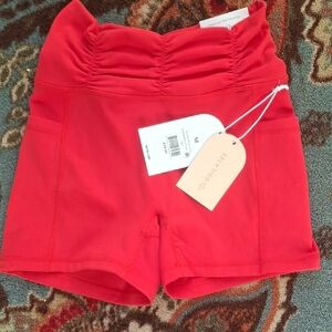 LOGILATES Vibrant Red Athletic Shorts Size M